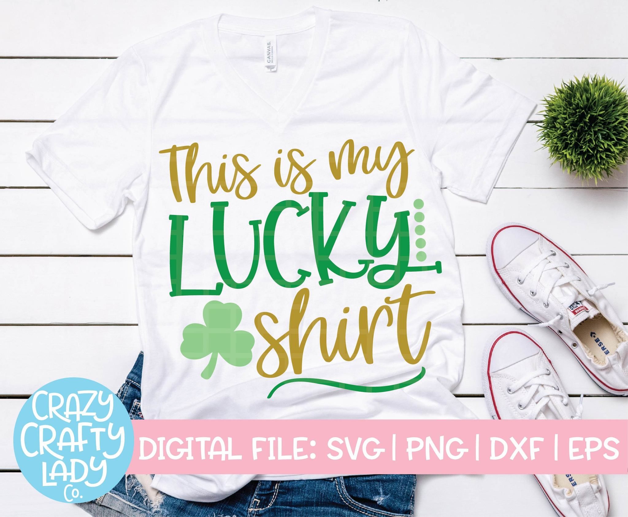 Luck Shirt - Silhouette Cameo - create letters
