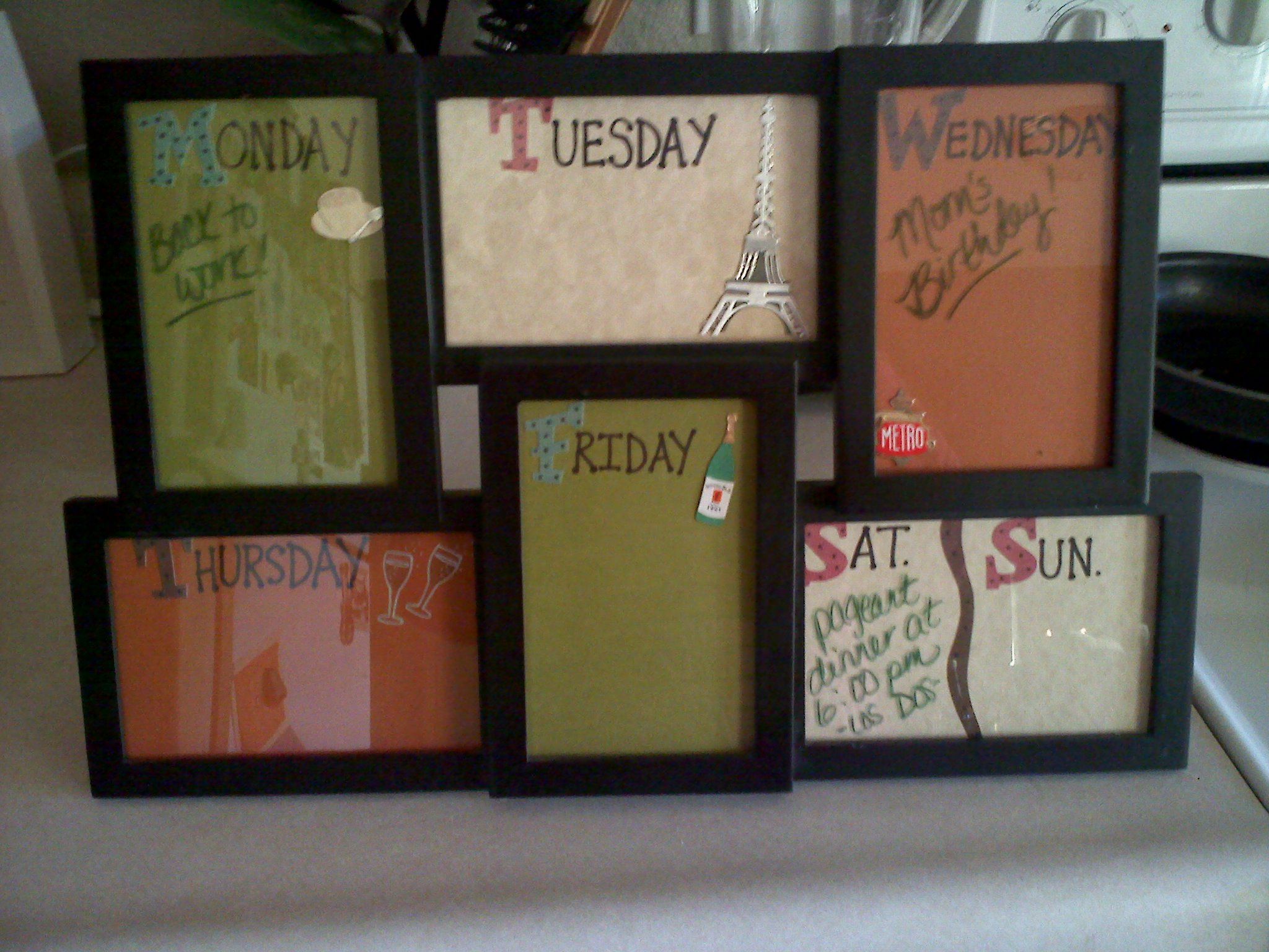 dry erase daily message board