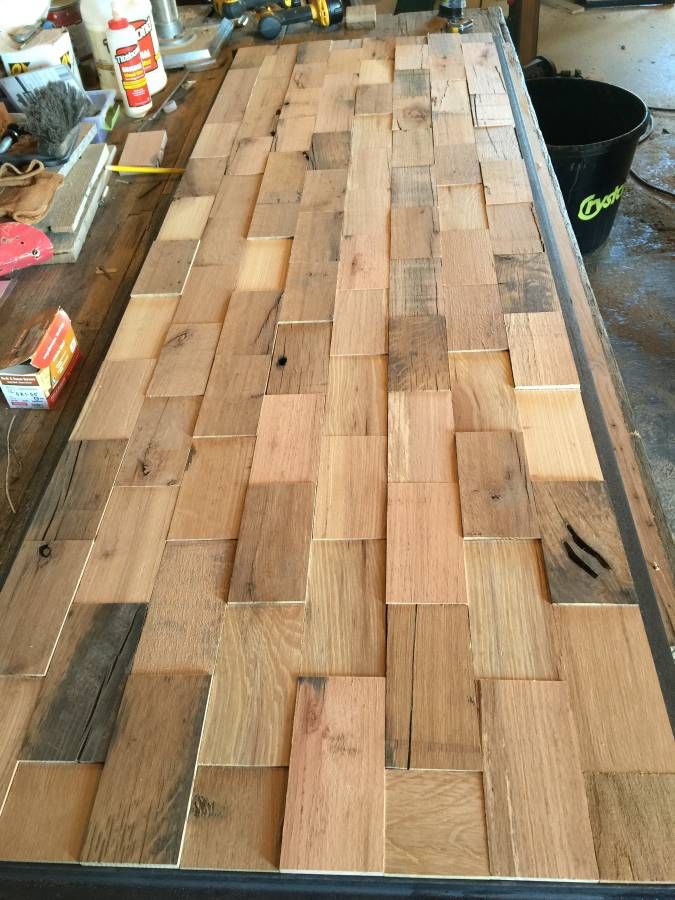 Wood tile board