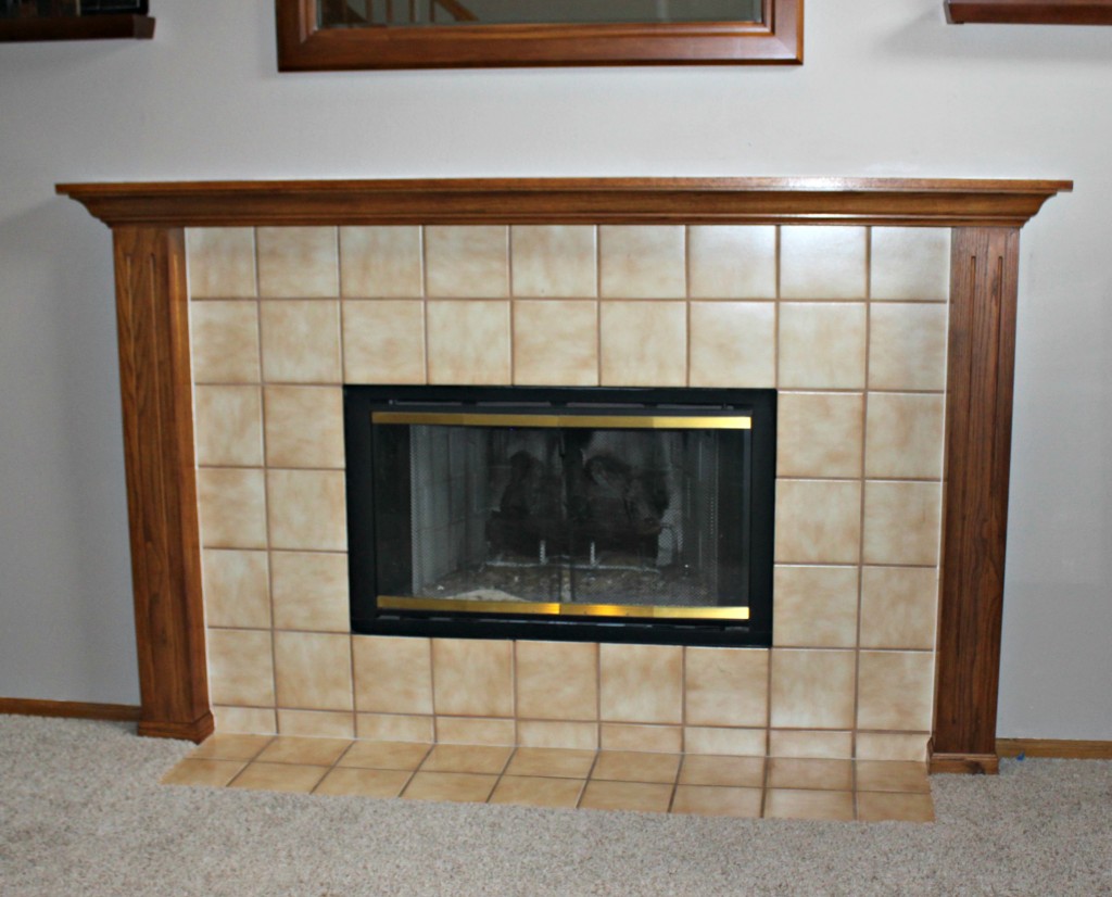 get rid of brass accents on your fireplace