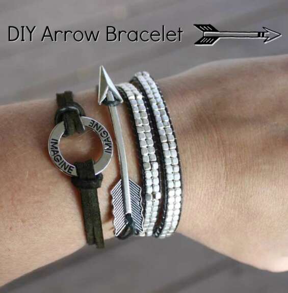 DIY Arrow Bracelet - easy DIY bracelet with full tutorial
