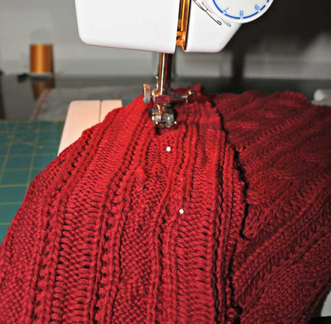sweater tree -sew seam
