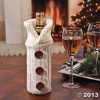Wine Bottle Sweater Bag - Terry's Village