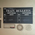Make Your Own Vintage Inspired Chalkboard Train Sign